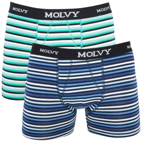 2PACK herenboxershort Molvy veelkleurig (KP-044-BEU)