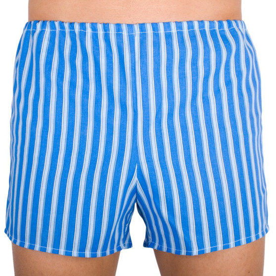 Klassieke Herenboxershort Foltýn blauw met lichte streep extra oversized