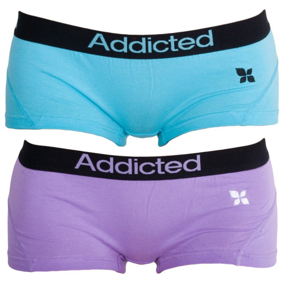 2PACK Dames slip  paars blauw Addicted