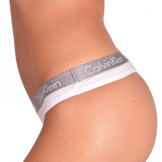 2PACK dames string Calvin Klein wit (QD3583E-100)