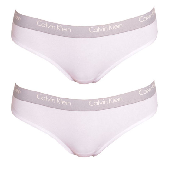 2PACK dames string Calvin Klein wit (QD3583E-100)