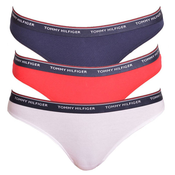 3PACK dames string Tommy Hilfiger veelkleurig (UW0UW00048 012)