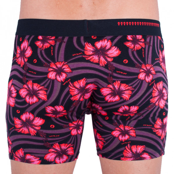 Herenboxershort 69SLAM fit bamboe hibiscus rood