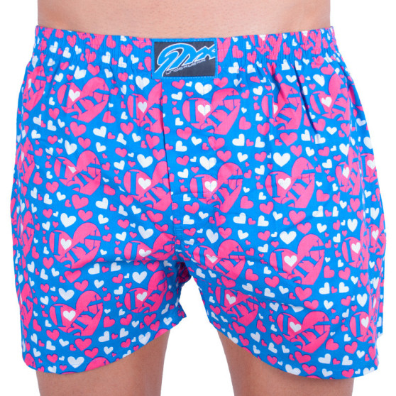 Herenboxershort Styx art classic rubber blauw hartjes (A652)