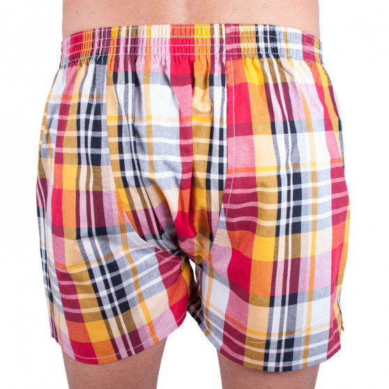 Herenboxershort Infantia rood geel zwart geruit PTKG28