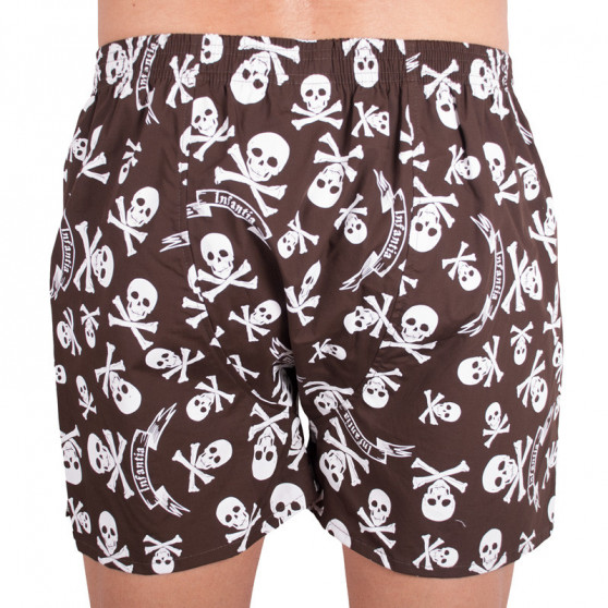 Herenboxershort Infantia bruin met print PTKG19