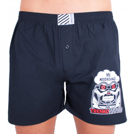 Herenboxershort Infantia zwart met grapje PTKG14