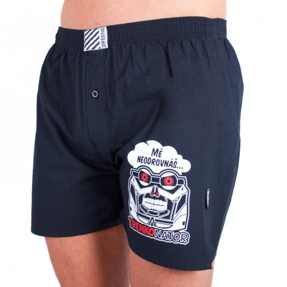 Herenboxershort Infantia zwart met grapje PTKG14