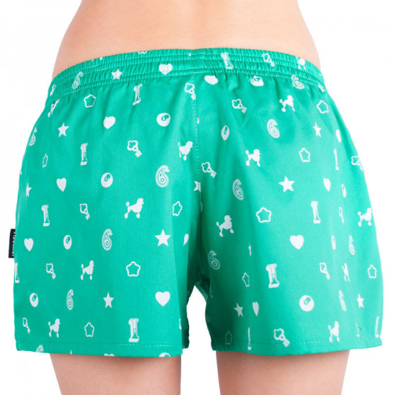 Damesboxershorts Infantia groen met opdruk DTKG12