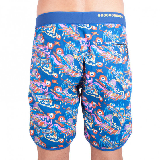 Heren zwemkleding 69SLAM short boardshort medium acid