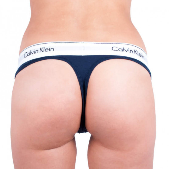 Dames String Calvin Klein donkerblauw (QF4595E-0PP)