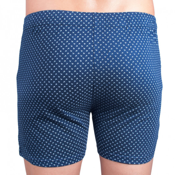 Herenboxershort Molvy blauw met anker (MP-991-BBU)