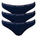 3PACK damesstring Tommy Hilfiger donkerblauw (UW0UW00048 416)