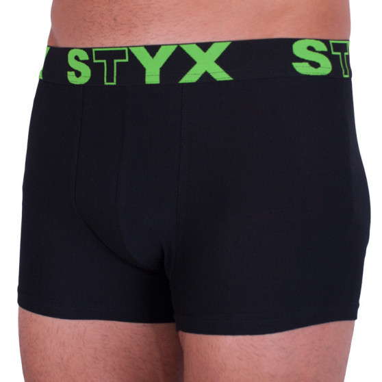 Herenboxershort Styx sport elastisch oversized zwart (R962)