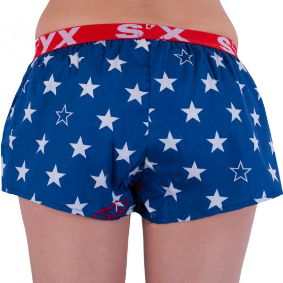 Damesboxershorts Styx kunst sport rubberen sterren (T658)