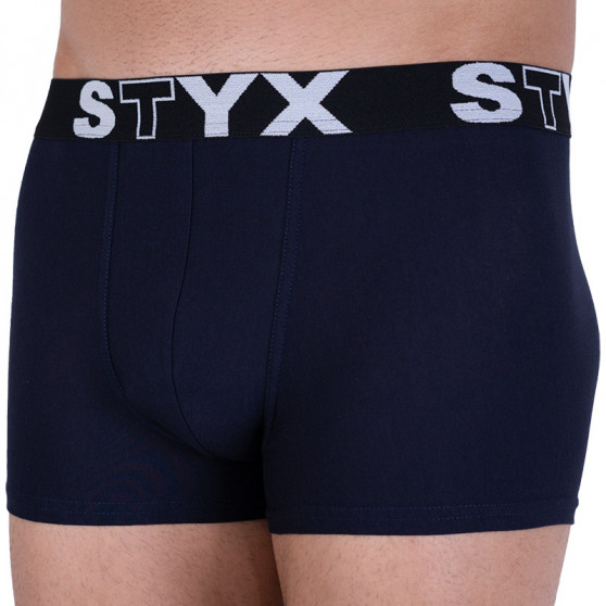 Herenboxershort Styx sportelastiek donkerblauw (G963)