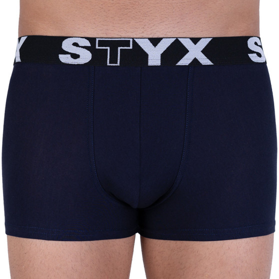 Herenboxershort Styx sportelastiek donkerblauw (G963)