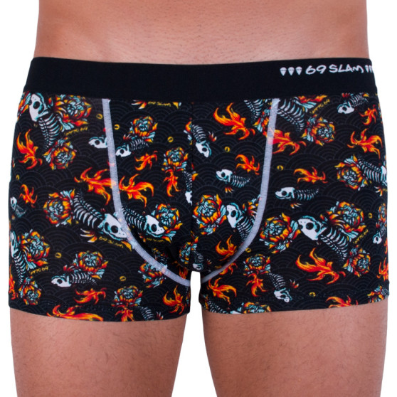 Herenboxershort 69SLAM heup bamboe vis schedel