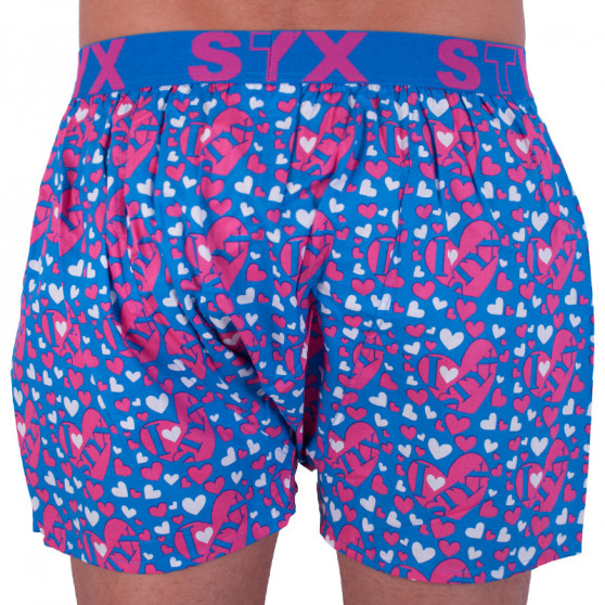 Herenboxershort Styx kunst sport rubber blauwe harten (B652)