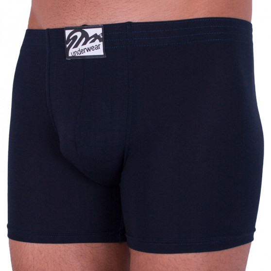 Herenboxershort Styx lang klassiek elastisch donkerblauw (F963)