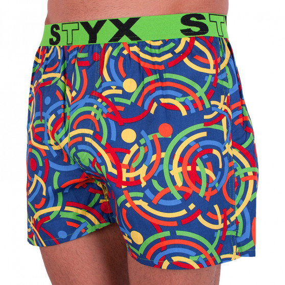 Herenboxershort Styx kunst sport rubber gekleurd (B659)