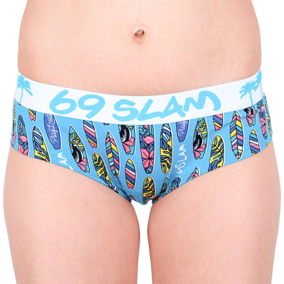 Dames slip 69SLAM boxer bamboe surfplank blauw