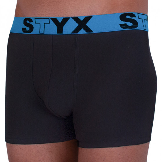 Herenboxershort Styx sportelastiek zwart (G966)