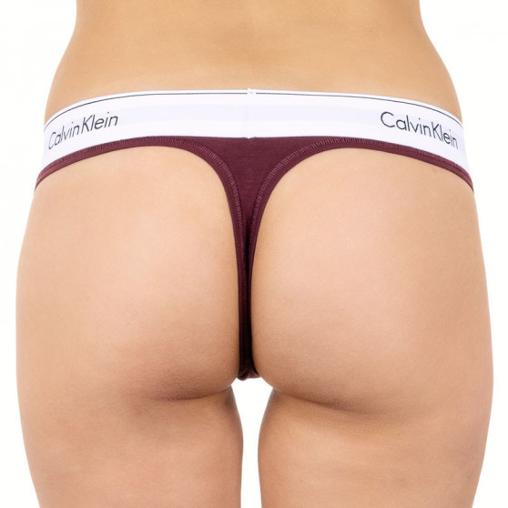 Dames string Calvin Klein bordeauxrood (F3786E-MDO)