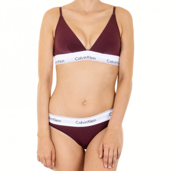 Dames string Calvin Klein bordeauxrood (F3786E-MDO)