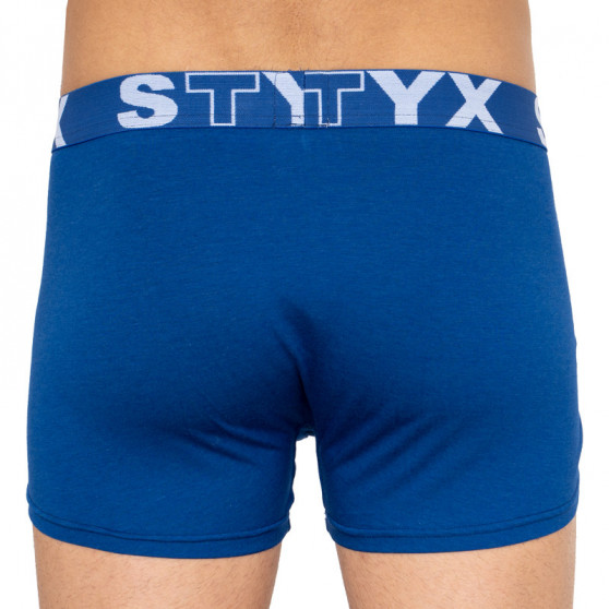 Herenboxershort Styx sport elastisch oversized donkerblauw (R968)