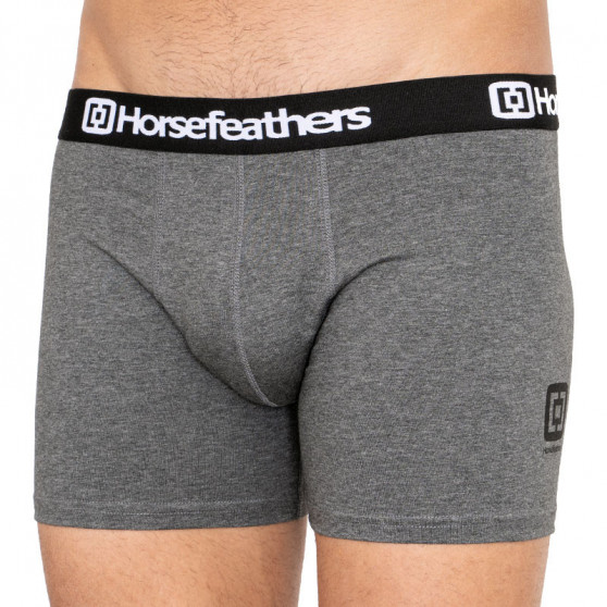 3PACK Herenboxershort Horsefeathers Dynasty heather antraciet (AM067B)