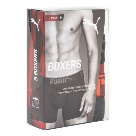 3PACK herenboxershort Puma veelkleurig (681030001 899)