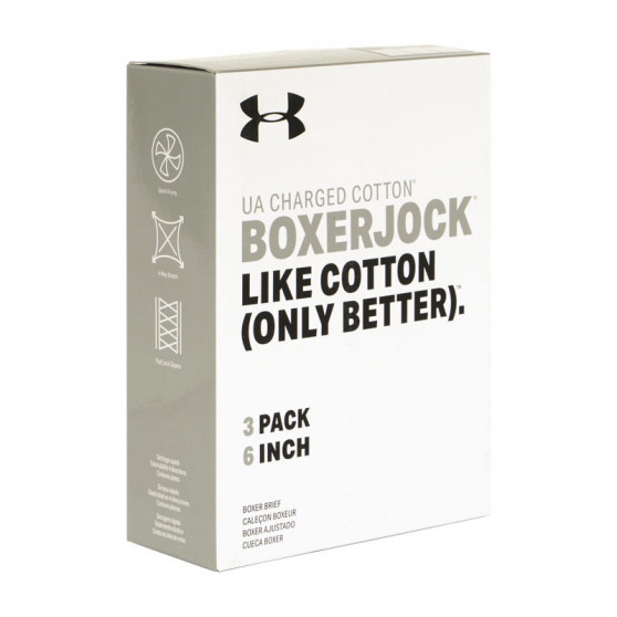 3PACK herenboxershort Under Armour wit (1327426 100)