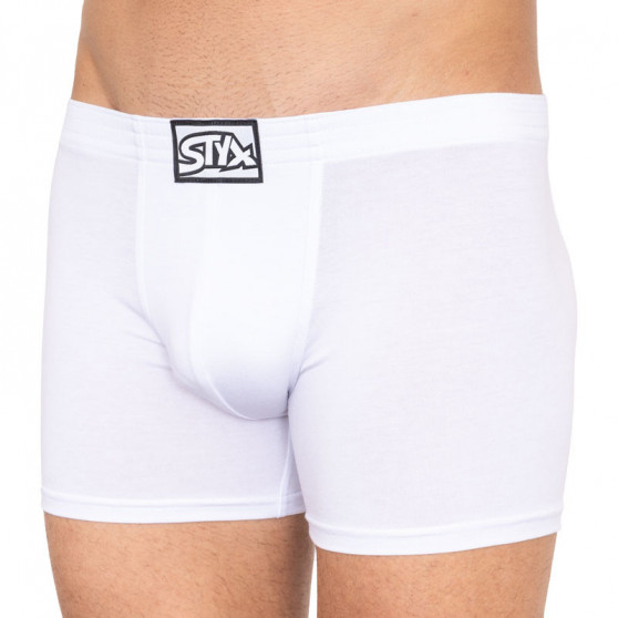 Herenboxershort Styx lang klassiek elastisch wit (F1061)