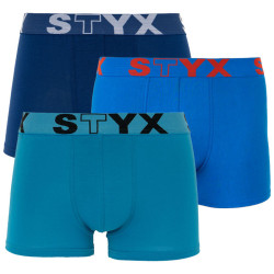 3PACK herenboxershort Styx sport elastisch blauw (G9676869)