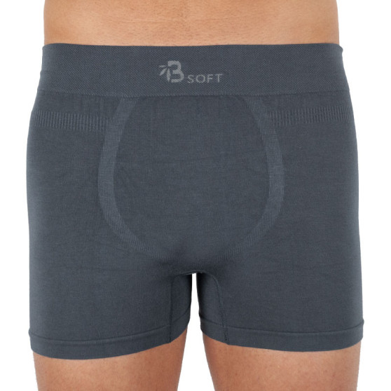 Herenboxershort Gino bamboe naadloos grijs (54006)