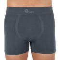 Herenboxershort Gino bamboe naadloos grijs (54006)