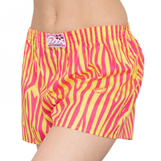 Damesboxershorts Styx art classic rubber geel zebra (K654)