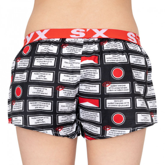 Damesboxershorts Styx kunst sport rubber waarschuwing (T553)