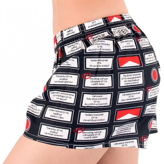 Damesboxershorts  Styx art classic rubber waarschuwing (K553)