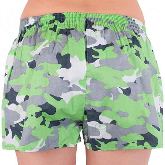 Damesboxershorts Styx art classic rubber groen camouflage (K559)