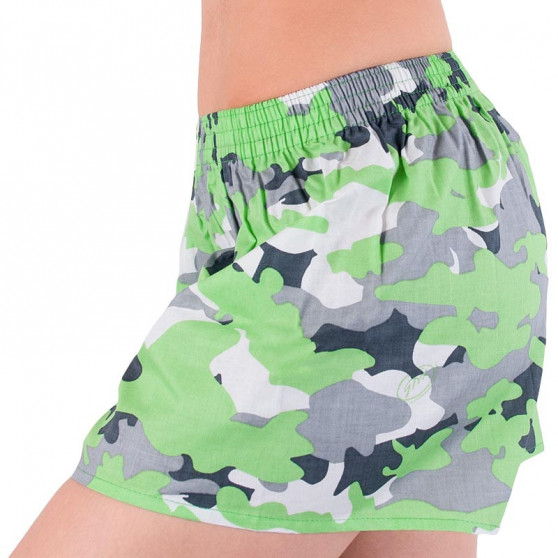 Damesboxershorts Styx art classic rubber groen camouflage (K559)