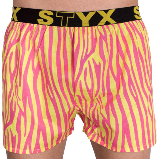 Herenboxershort Styx kunst sport rubber zebra (B654)