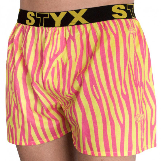 Herenboxershort Styx kunst sport rubber zebra (B654)