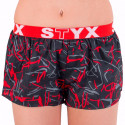 Damesboxershorts Styx art sport rubber Jáchym zwart (T550)