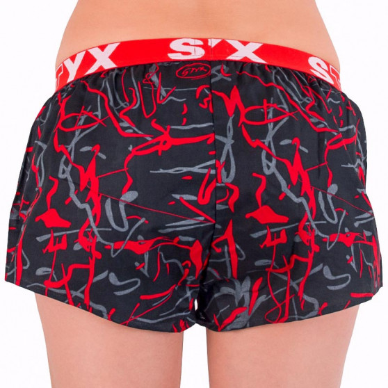 Damesboxershorts Styx art sport rubber Jáchym zwart (T550)