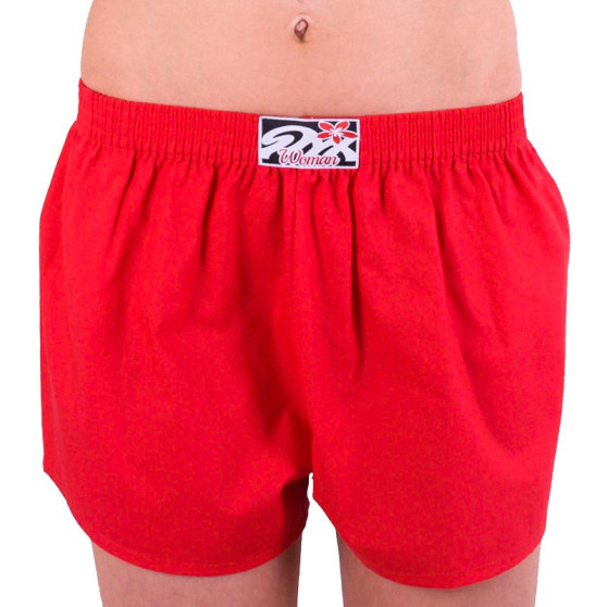 Damesboxershorts Styx klassiek elastisch rood (K663)