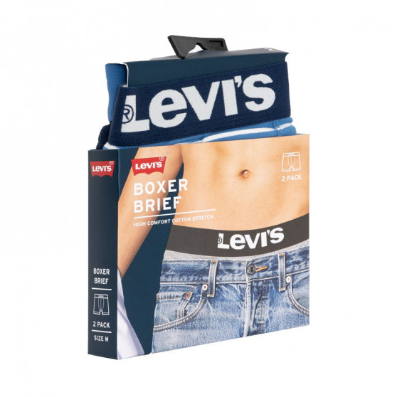 2PACK herenboxershort Levis blauw (905011001 003)