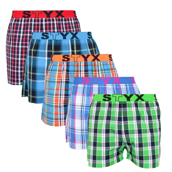 5PACK Herenboxershort Styx sport elastisch meerkleurig (B73134373840)