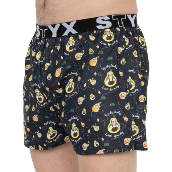 Herenboxershort Styx kunst sport rubber Gifts Ládi Hrušky peer (B952)